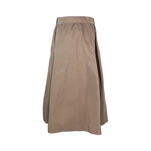 Taffeta Midi Skirt