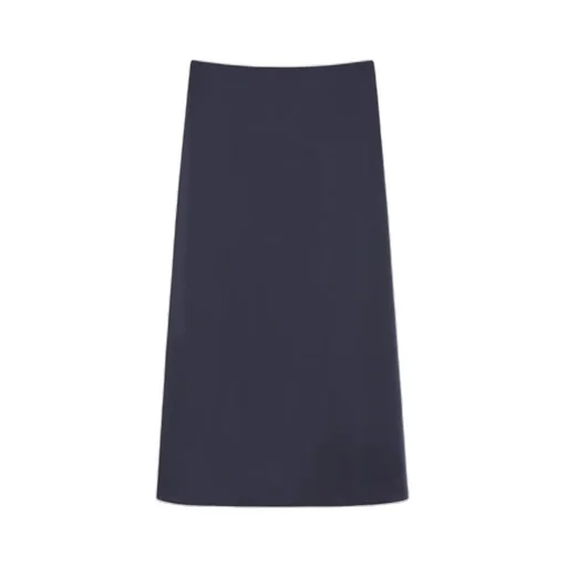 Satin Calf-Length Skirt