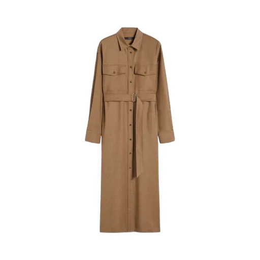 Wool Flannel Shirt Dress
