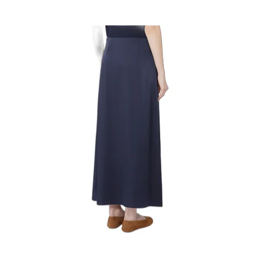 Satin Calf-Length Skirt