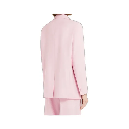 Single-Breasted Wool-Blend Canvas Blazer
