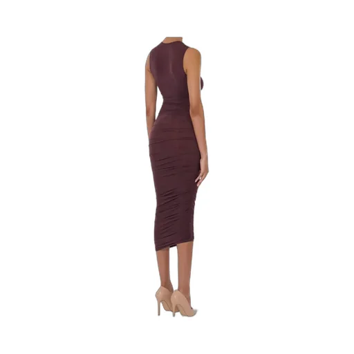 Sheer Drape Dress