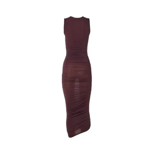 Sheer Drape Dress