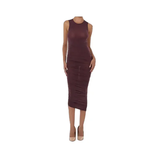 Sheer Drape Dress