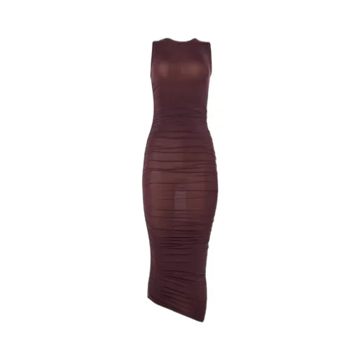 Sheer Drape Dress