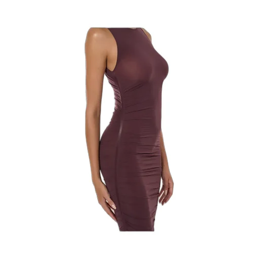 Sheer Drape Dress