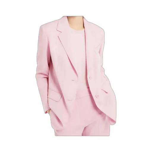 Single-Breasted Wool-Blend Canvas Blazer
