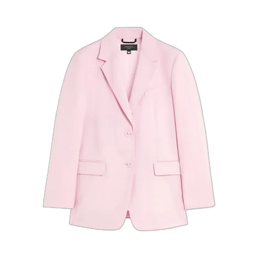 Single-Breasted Wool-Blend Canvas Blazer