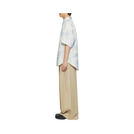 Out-Of-Focus Print Cotton Shirt