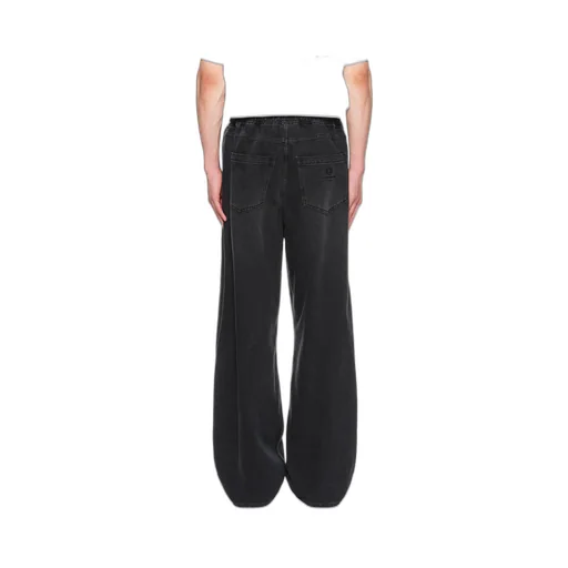 Wide Banding Denim Pants