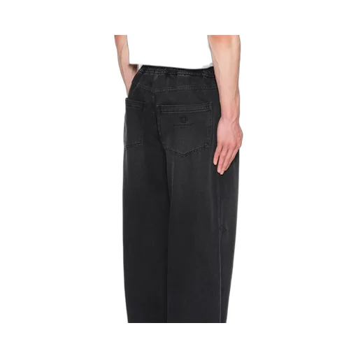 Wide Banding Denim Pants