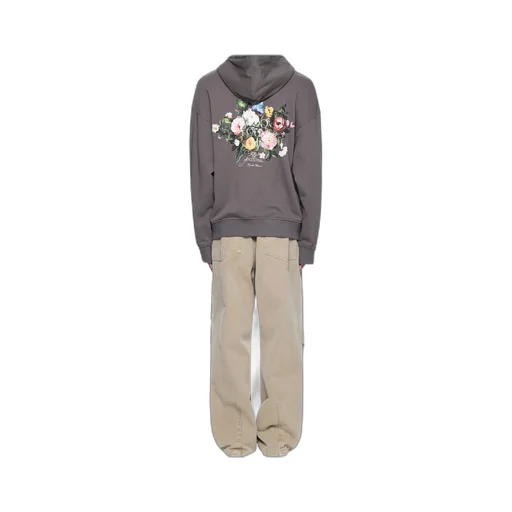 Flower Back Logo Hoodie