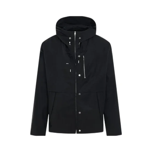 Logo-Plaque Hooded Jacket