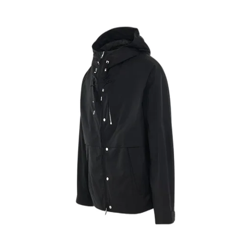 Logo-Plaque Hooded Jacket
