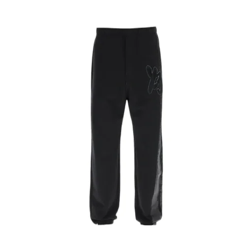 Logo Patch Elasticated-Waistband Track Trousers