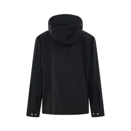 Logo-Plaque Hooded Jacket