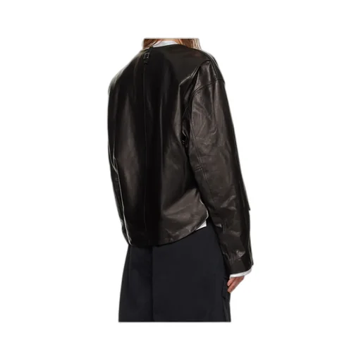 Zippered Leather Jacket