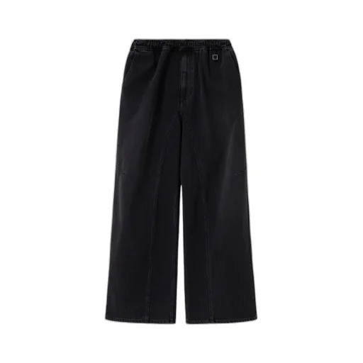Wide Banding Denim Pants