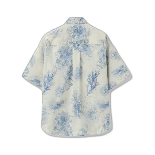 Out-Of-Focus Print Cotton Shirt