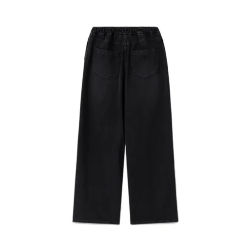 Wide Banding Denim Pants