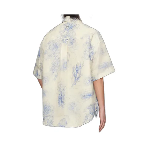Out-Of-Focus Print Cotton Shirt
