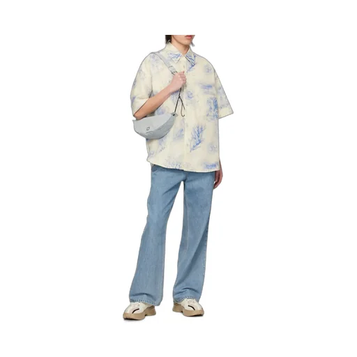 Out-Of-Focus Print Cotton Shirt