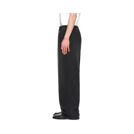 Wide Banding Denim Pants