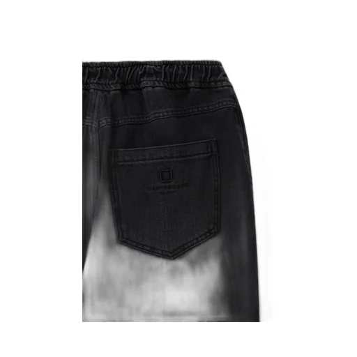Wide Banding Denim Pants