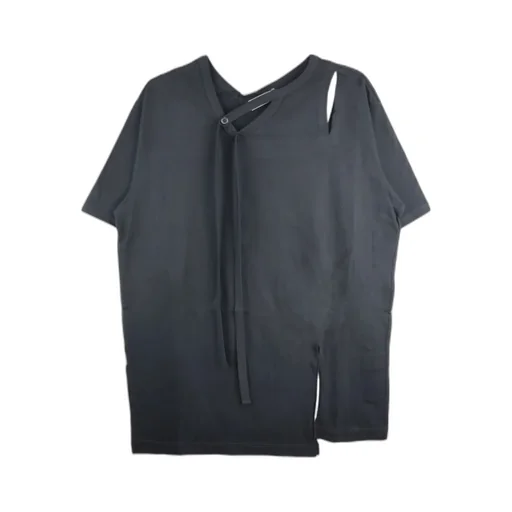Single Jersey Binder V-Neck T-Shirt