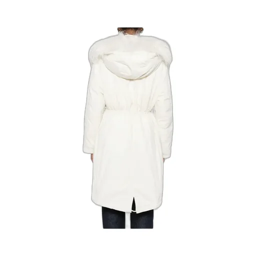 Fur-Collar Buttoned Jacket