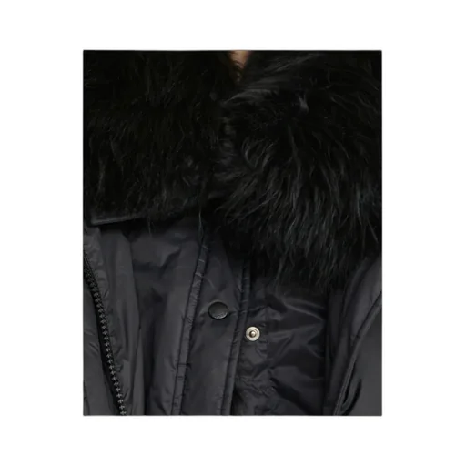 Lambswool-Trim Puffer Jacket