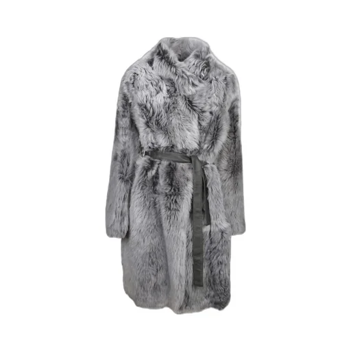 Shearling Belted Coat