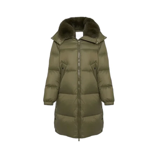 7/8 Down Jacket With Fox Fur Collar