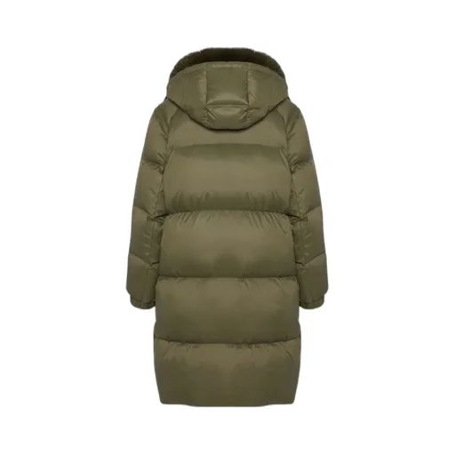 7/8 Down Jacket With Fox Fur Collar