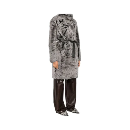 Shearling Belted Coat