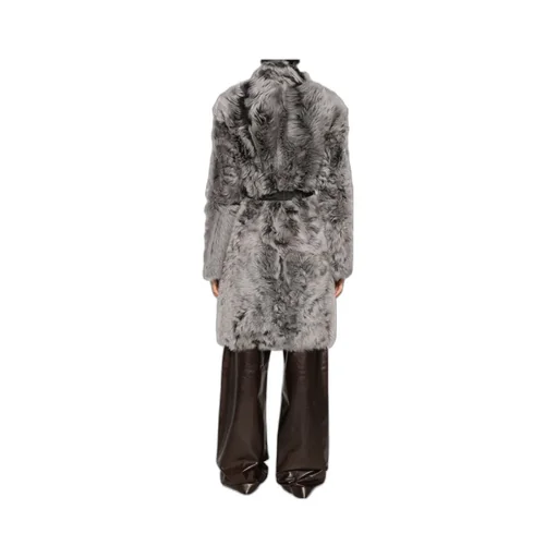 Shearling Belted Coat