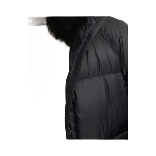 Lambshearling-Hooded Down Jacket