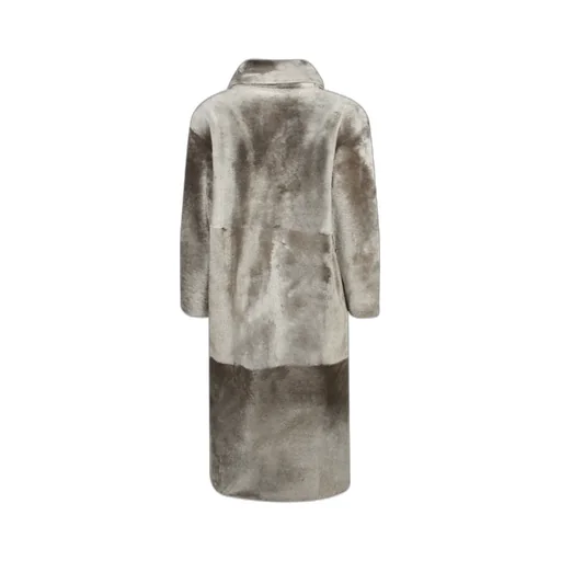 Double-Breasted Sheepskin Coat