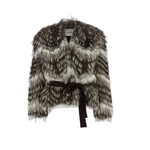 Long-Sleeved Fur Jacket