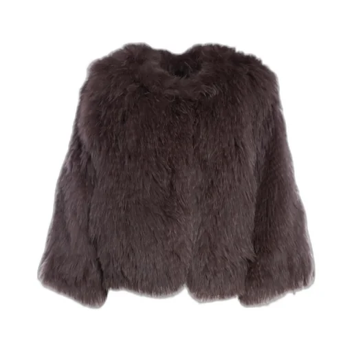 Round Neck Long-Sleeved Coat