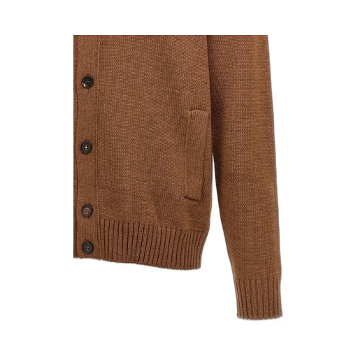Chioto High-Neck Knitted Cardigan