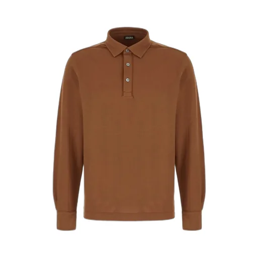 Long-Sleeved Polo Shirt