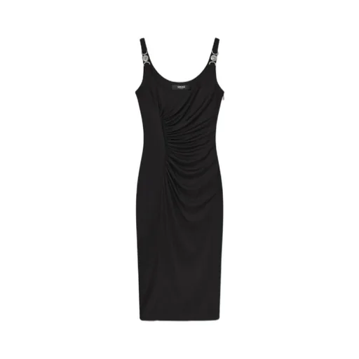 Stretch CrÊPe Jersey Midi Dress