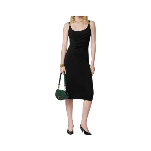 Stretch CrÊPe Jersey Midi Dress