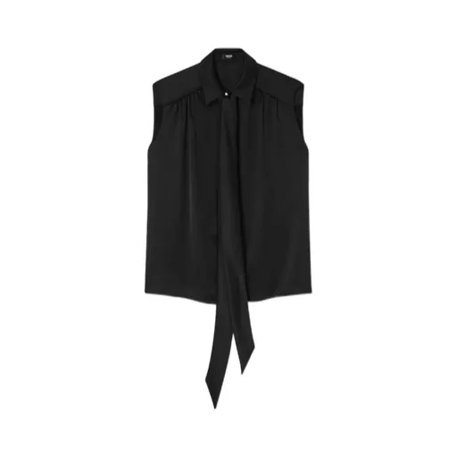 Decorative Tie Sleeveless Top