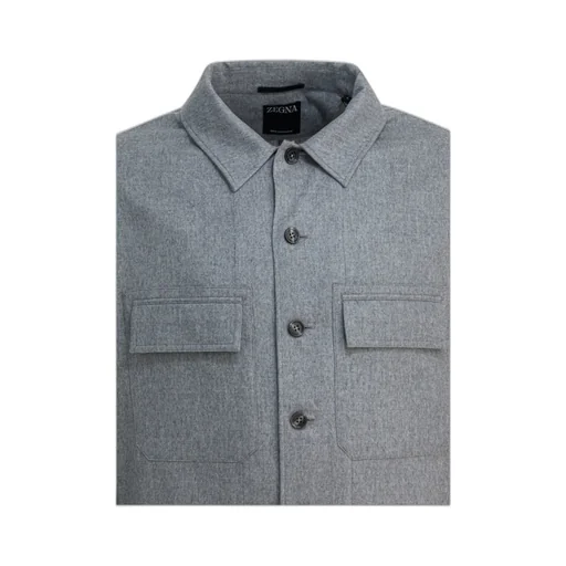 Long Sleeved Buttoned Overshirt