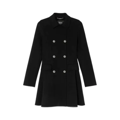 Double-Breasted A-Line Coat