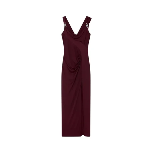 Draped Sleeveless Gown