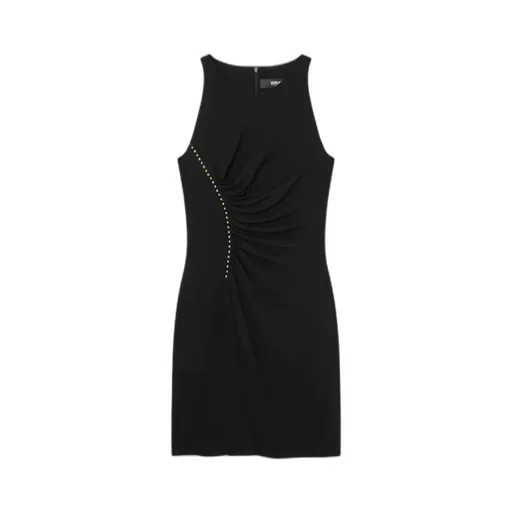 Stretch CrÊPe Jersey Mini Dress