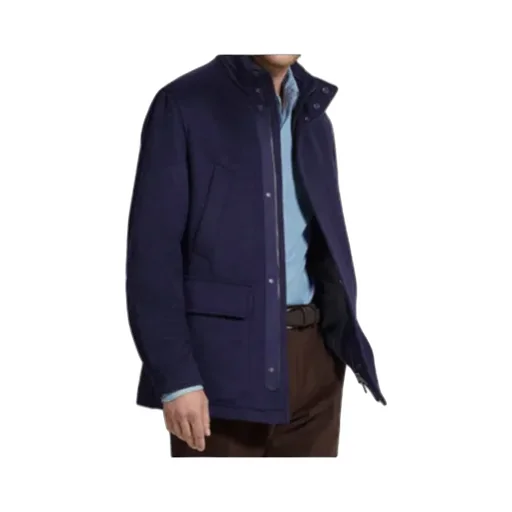 Long-Sleeved Stand-Up Collar Cotton Coat